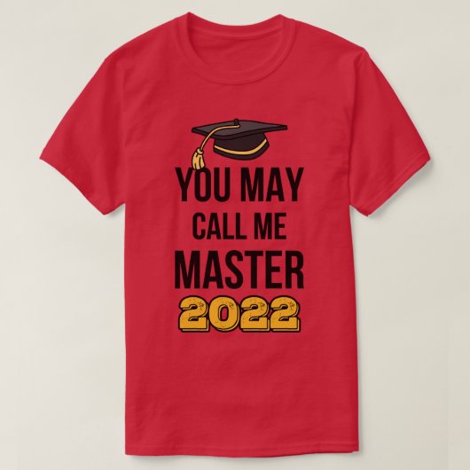 2022年マスターIIと呼んでくれ Tシャツ (デザイン正面)