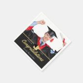2022年モダンの写真卒業クラス スタンダードカクテルナプキン (角)