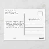 2022年モダンフォトブルー卒業発表 ポストカード (裏面)