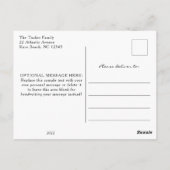 2022年モダン写真卒業発表 ポストカード (裏面)