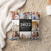 2022年モダン黒脚本卒業写真クラス クッション (ブランケット)