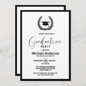 2022年リース及びモルタルボード卒業パーティー 招待状 (正面/裏面)