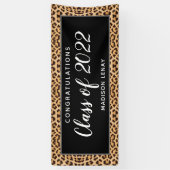 2022年レオパードの卒業パーソナライズされた種 横断幕 (縦)