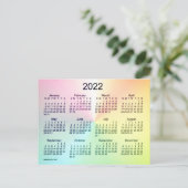 2022年レコレタ シャイマー ミニ カレンダー / Janz ポストカード (スタンド正面)