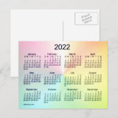 2022年レコレタ シャイマー ミニ カレンダー / Janz ポストカード (正面/裏面)