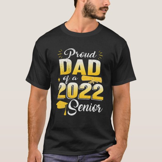 2022年上誇りを持った級卒業CLのメンズ・パパ Tシャツ (正面)