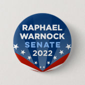 2022年上院のグルジアラファエルワルノック 缶バッジ (正面)