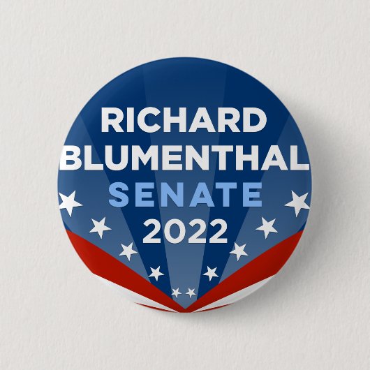 2022年上院へのコネチカットのブルーメンタール 缶バッジ (正面)