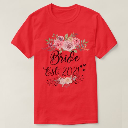 2022年予定の花嫁の結婚前パーティー Tシャツ (デザイン正面)