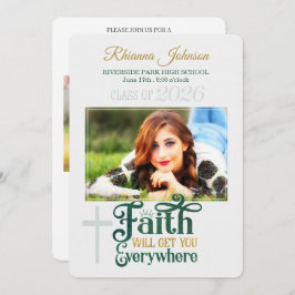 2022年写真の宗教キリスト教卒業クラス 招待状