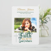 2022年写真の宗教キリスト教卒業クラス 招待状 (スタンド正面)