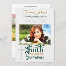 2022年写真の宗教キリスト教卒業クラス 招待状