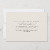 2022年写真の熱帯卒業モダン講座 招待状 (裏面)