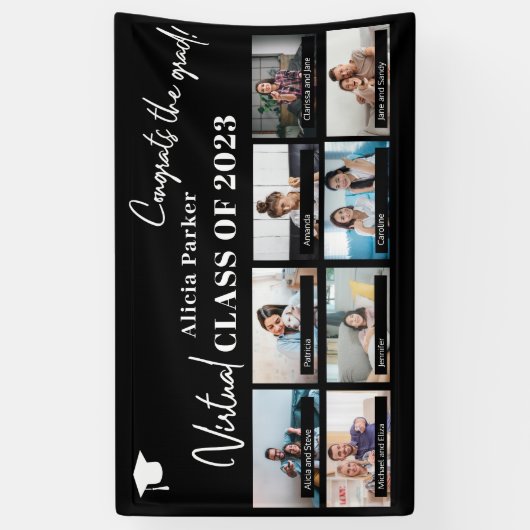 2022年写真コラージュの卒カスタム業クラス 横断幕 (縦)
