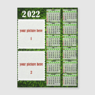 2022年写真パーソナライズカレンダーフリッジマグネット