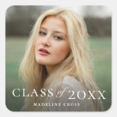 2022年写真卒業広場 スクエアシール (正面)