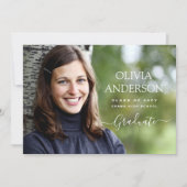 2022年写真卒業発表 招待状 (正面)