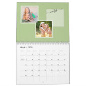 2022年冬の森林2枚/月の家族写真 カレンダー (3月 2026)