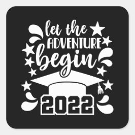 2022年卒業おめでとうの授業 スクエアシール