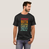 2022年卒業のストレートoutta高校 tシャツ (正面フル)