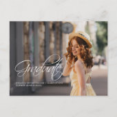 2022年卒業のフォトグラードクラスのスクリプト 案内ポストカード (正面)