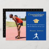 2022年卒業のブルートラックランナークラス 案内状 (正面/裏面)