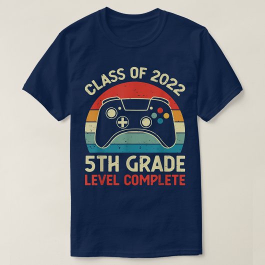 2022年卒業の第5学年級修了 Tシャツ (デザイン正面)