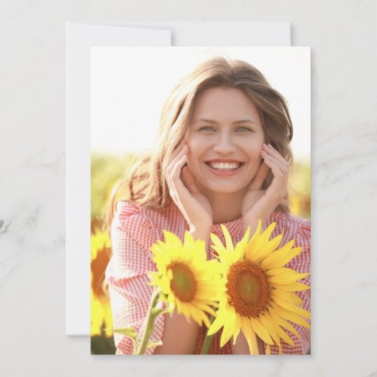 2022年卒業ひまわり写真撮影国 招待状 (裏面)