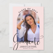 2022年卒業アーチフォトの卒業クラス 招待状 (正面)