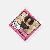 2022年卒業ガーリーピンク教室 スタンダードカクテルナプキン (角)