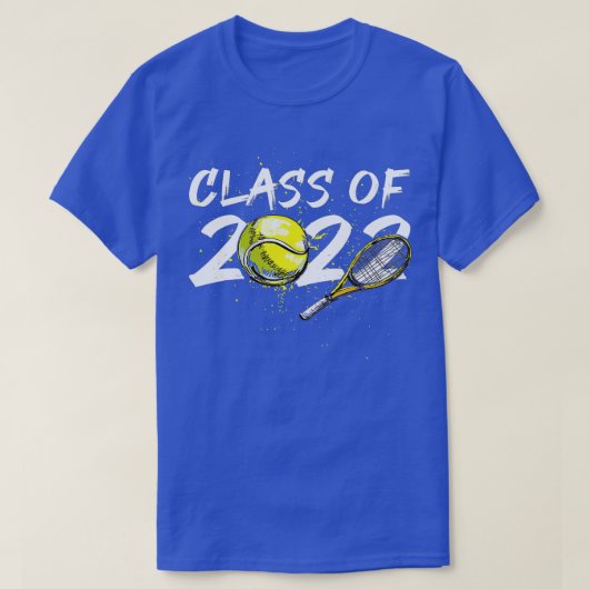 2022年卒業シニアテニス選手のクラス Tシャツ (デザイン正面)