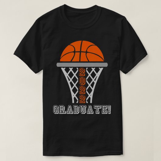 2022年卒業バスケットボール選手階級 Tシャツ (デザイン正面)