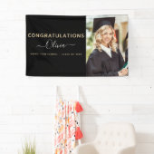 2022年卒業ブラック金ゴールド高等専門学校 横断幕 (インサイチュ)