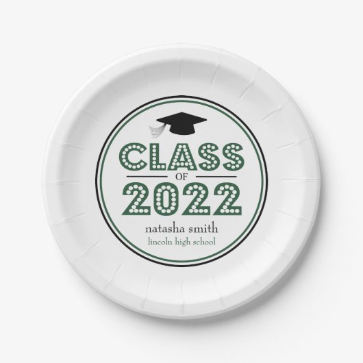 2022年卒業プレートクラス ペーパープレート (正面)