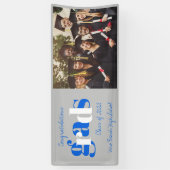 2022年卒業式バナー、お祝いの写真 横断幕 (縦)