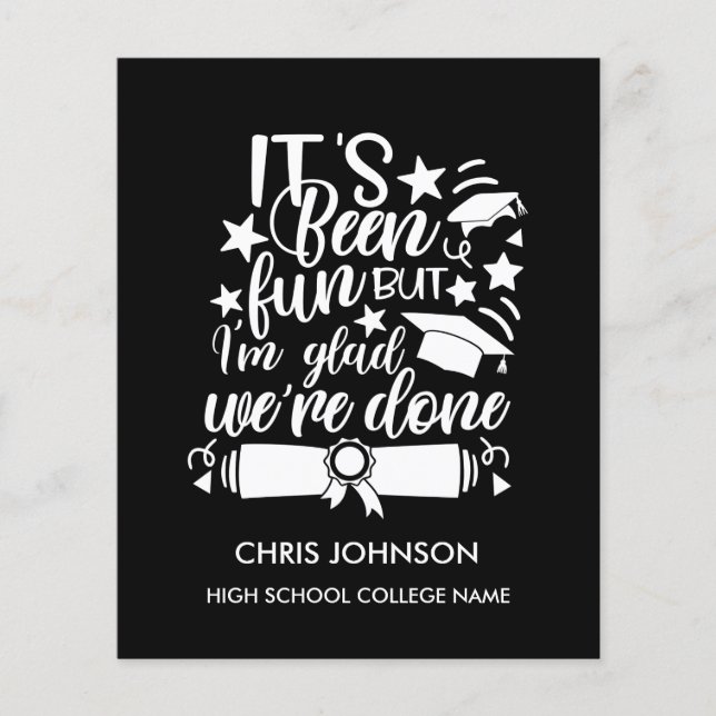 2022年卒業招待状カードのBUDGETクラス (正面)