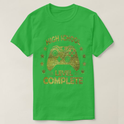 2022年卒業生の高いSChoolレベルの完全クラス Tシャツ (デザイン正面)