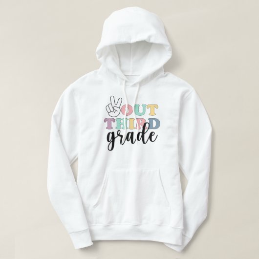 2022年卒業生のTシャツ第3級クラスのピースアウト パーカ (デザイン正面)