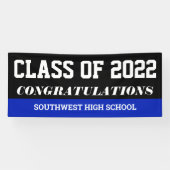 2022年卒業祝賀会青 横断幕 (横)