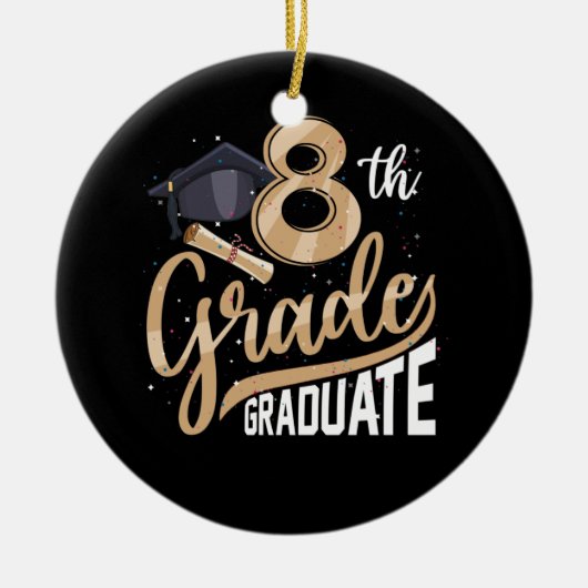 2022年卒業第8期卒業 セラミックオーナメント (正面)