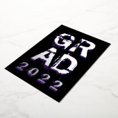 2022年卒業表 箔シーズンカード (回転した状態)