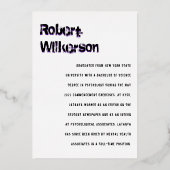 2022年卒業表 箔シーズンカード (裏面)