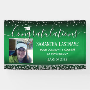 2022年卒業銀紙吹雪1枚写真 横断幕