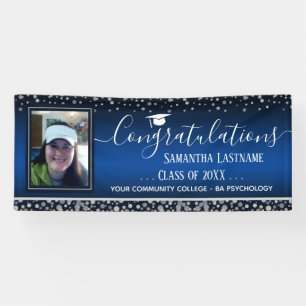 2022年卒業銀紙吹雪1枚写真 横断幕