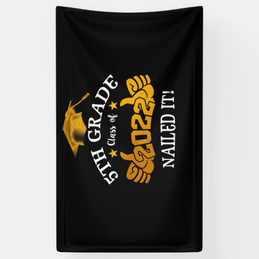 2022年卒業5年生 横断幕 (縦)