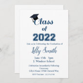 2022年卒業 招待状 (正面/裏面)