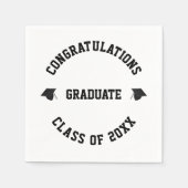2022年名前をカスタムする学級卒業 スタンダードカクテルナプキン (正面)