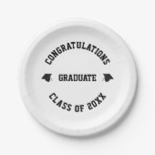 2022年名前をカスタムする学級卒業 ペーパープレート (正面)