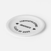 2022年名前をカスタムする学級卒業 ペーパープレート (アングル)