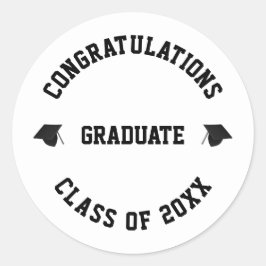 2022年名前をカスタムする学級卒業 ラウンドシール